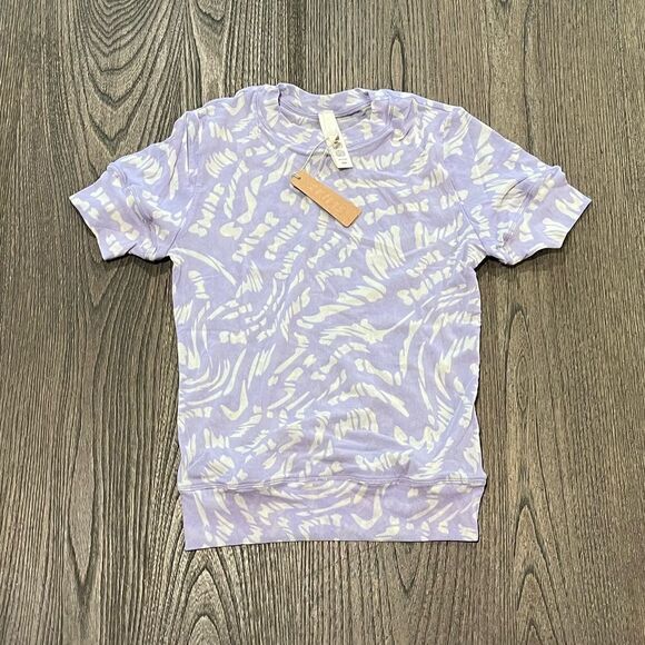 SKIMS Tops - NWT Skims Summer Mesh T-Shirt Lilac Swirl Size XXS